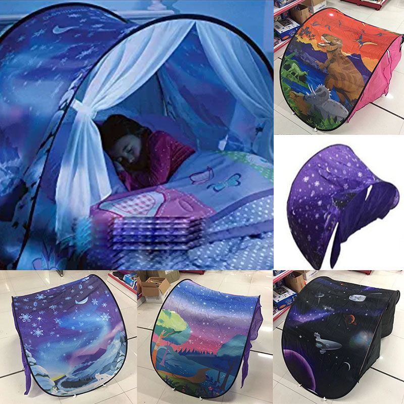 Kids Bed Tent Part - 22: 80*230cm Xmas Baby Kids Bed Tent For Christmas Gift Pop Portable Princess Tents Playhouse Club Castle Magical Dream Mosquito Net TY7-92 Tents Dream Kids ...