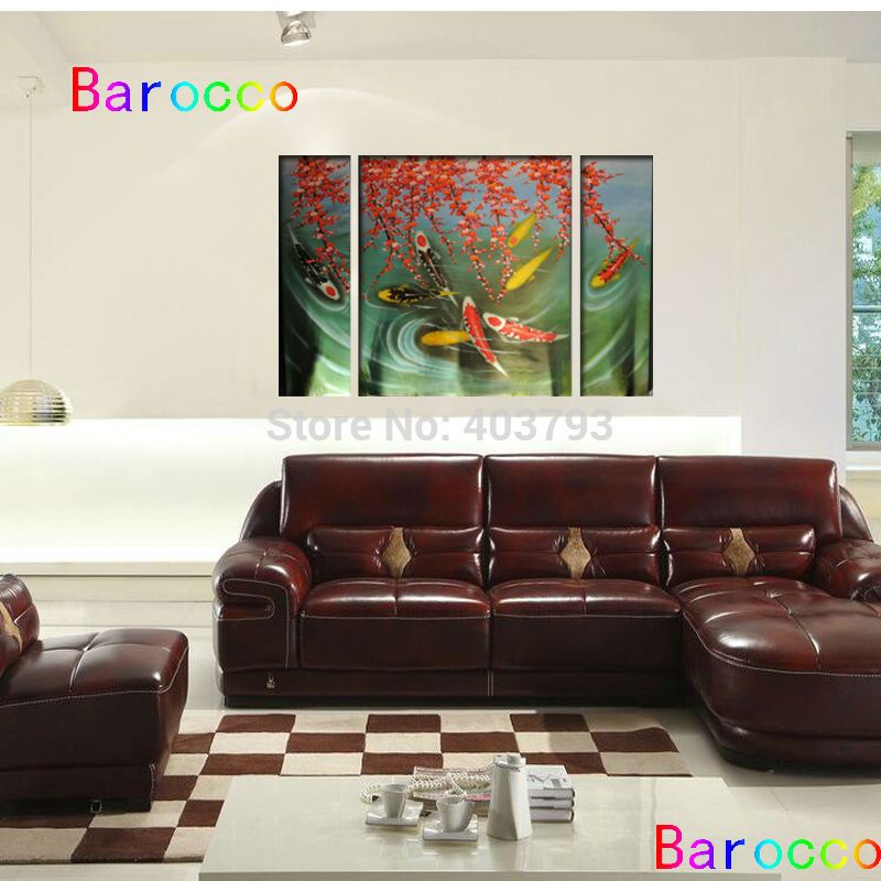 2020 Huge Canvas Wall Art Contemporary Abstract Oil Painting Koi Fish No Frame Decorative Wall Pictures Home Decoration Gift From Paintingart2017 28 33 Dhgate Com