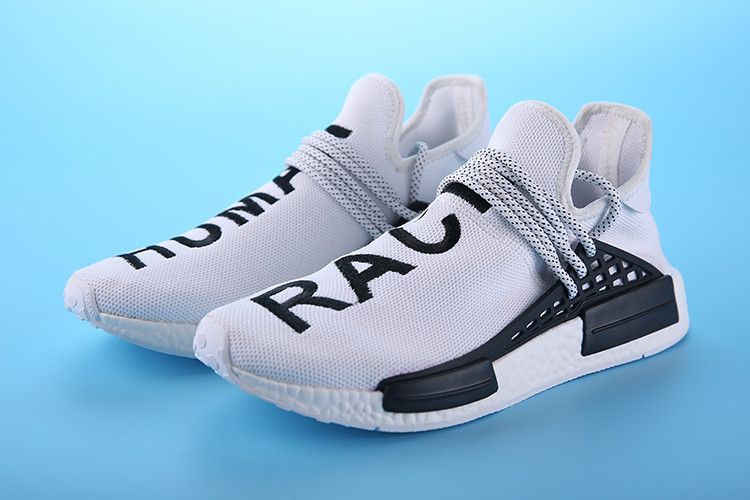 human race shoes black and white