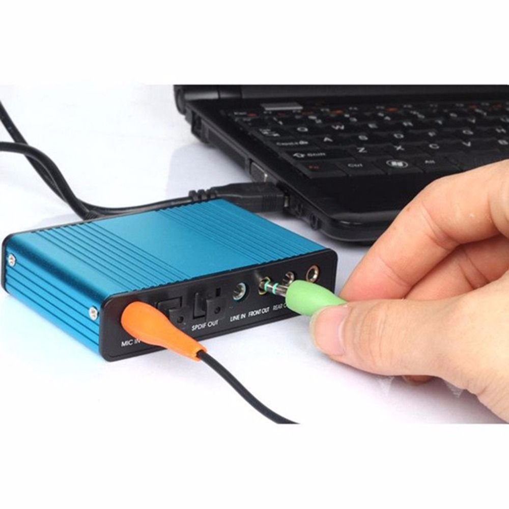 External Optical USB Sound Card 6 Channel 5.1 Audio Sound Card Adapter