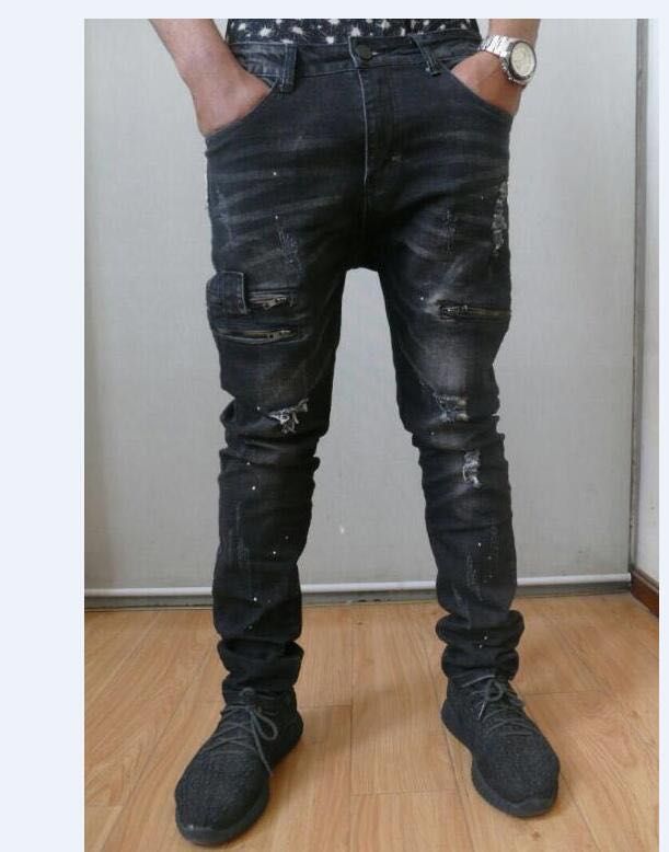 2020 Wholesale Man Denim Rhinestone Straight Best Quantity Size 30 42