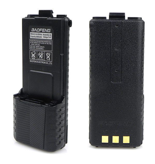 7.4v Big 3800mah Baofeng Uv 5r Battery For Radio Walkie Talkie Parts