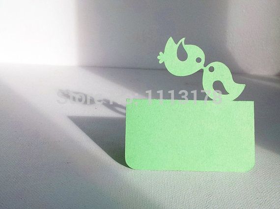 green love birds blank place cards holiday wedding dinner party seating card reception escort card bird couple birthday party online shopping