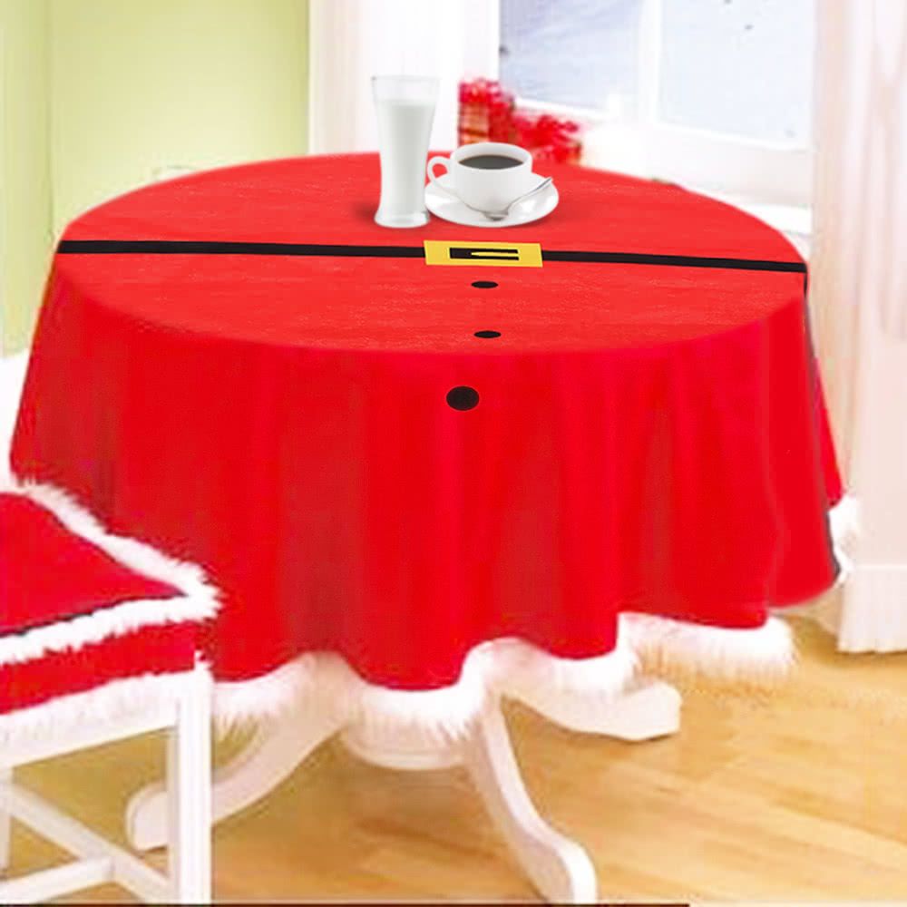 2018 145cm High Quality Round Tablecloth Red Table Cover E Waistbelt Pattern Which Is Adorable And Perfect Fit For Day 145cm High Quality Round Tablecloth
