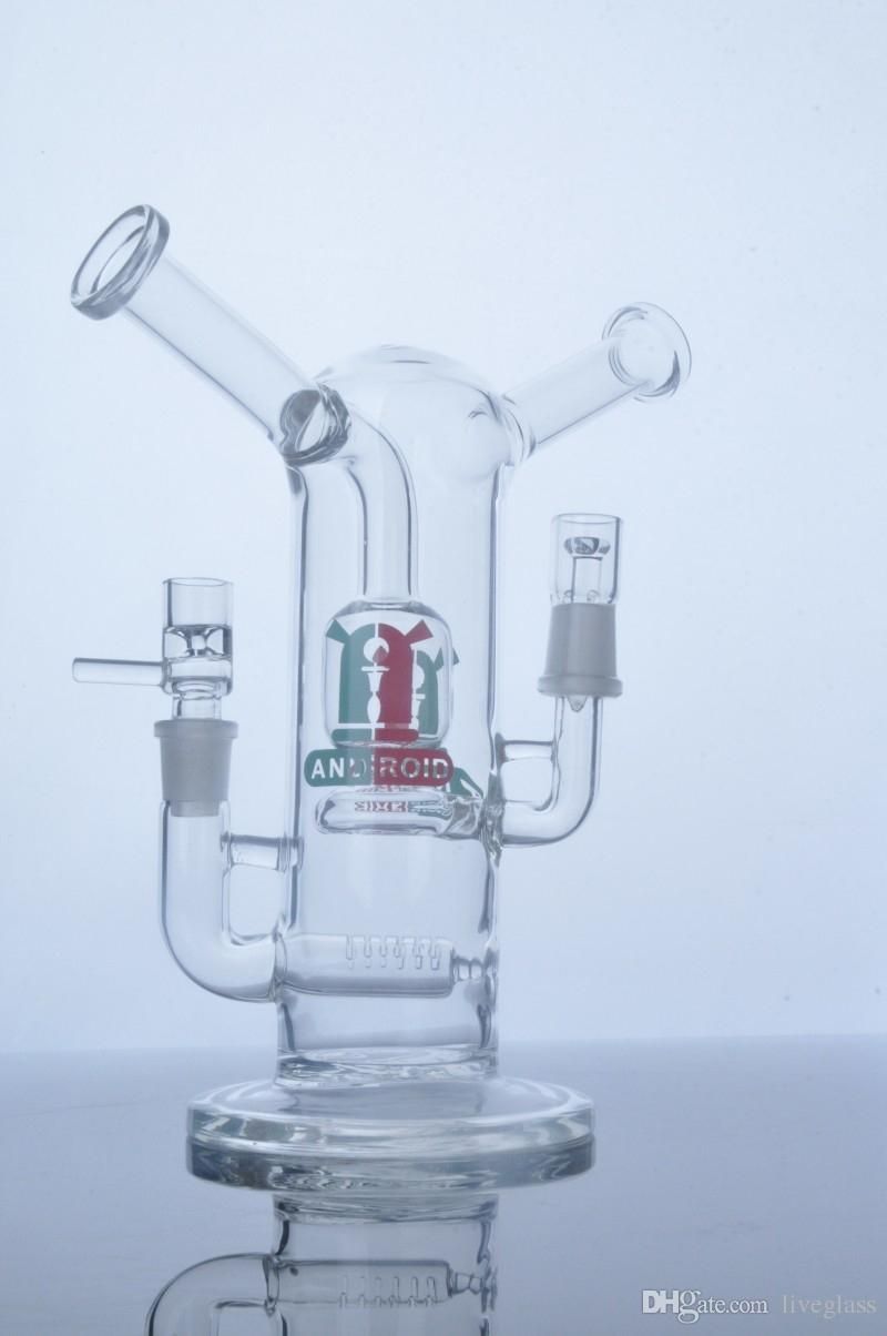 2019 Double Mouth For Lover Smoking Glass Bongs Water Pipes Smoking