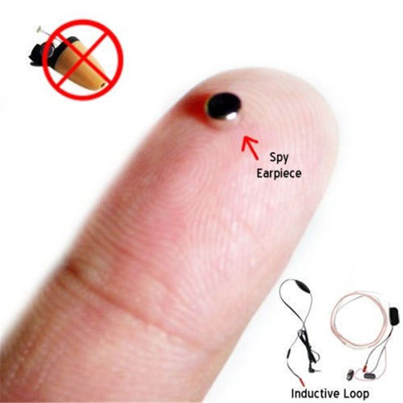 Spy Nano Ear Earphone Earpiece Invisible Hidden Wireless Secret Cheat