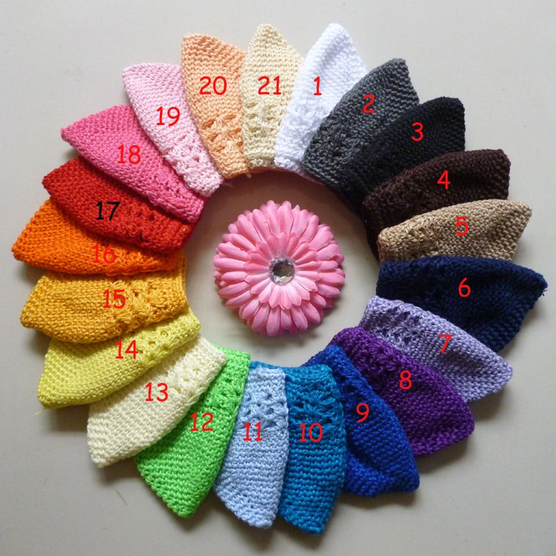 Size M,L Baby Kufi Hats Knitting Infant 
