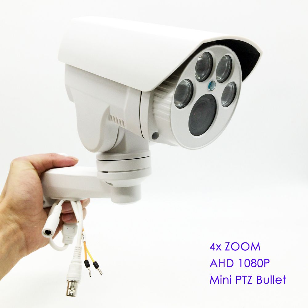 2019 Analog High Definition AHD MINI PTZ Bullet Camera IR Outdoor Full