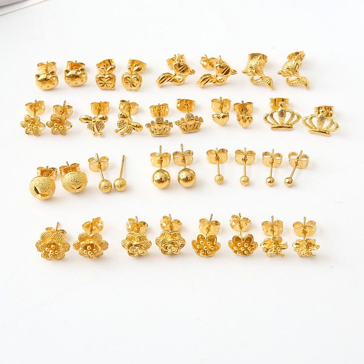 2019 High Quality Vacuum Plating Copper Plating And 24 Karat Gold Jewelry Jewelry Gold Earrings Earrings La S Crown Small Jewelry Wholesale From 2019 High Quality Vacuum Plating Copper Plating And 24 Karat Gold Jewelry Jewelry Gold Earrings Earrings La S Crown Small Jewelry Wholesale From