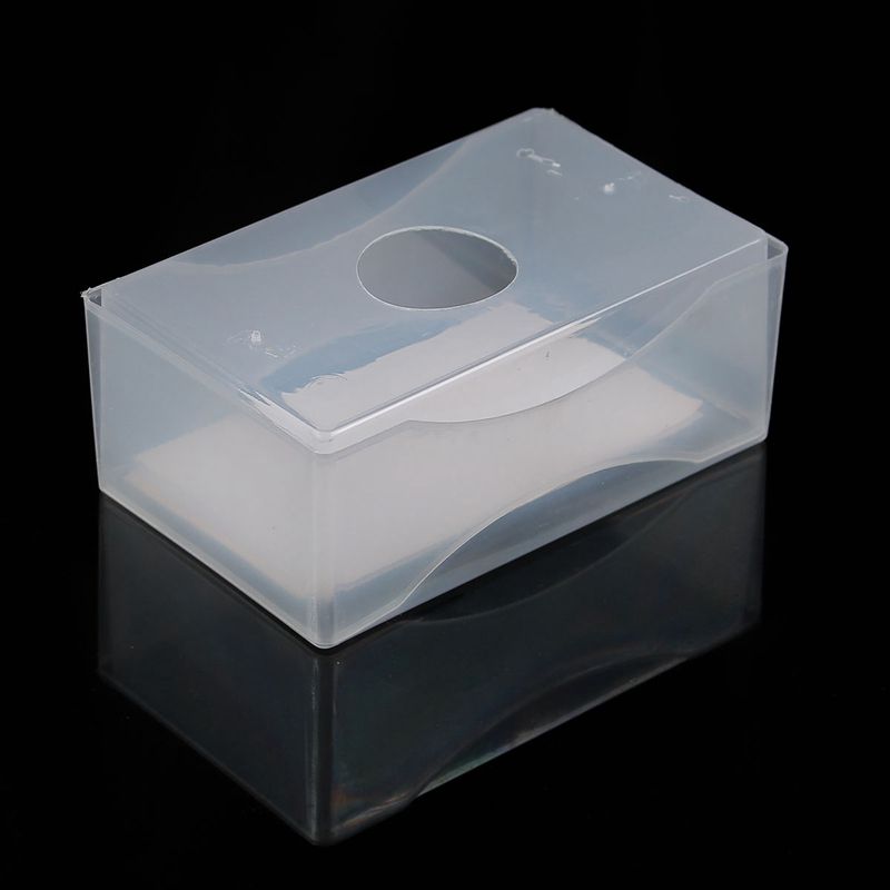 2018 Wholesale Clear Plastic Card Holder Business Card Boxes White Note Holder Container ...