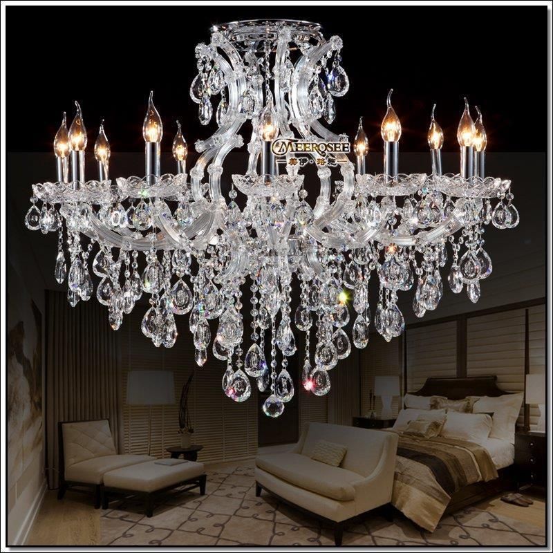 13 Light Maria Theresa Crystal Chandelier Fixture Cognac Clear 13 Light Maria Theresa Crystal Chandelier Fixture Cognac Clear Amber Led Re Lamp For Lobby Stair Hallway