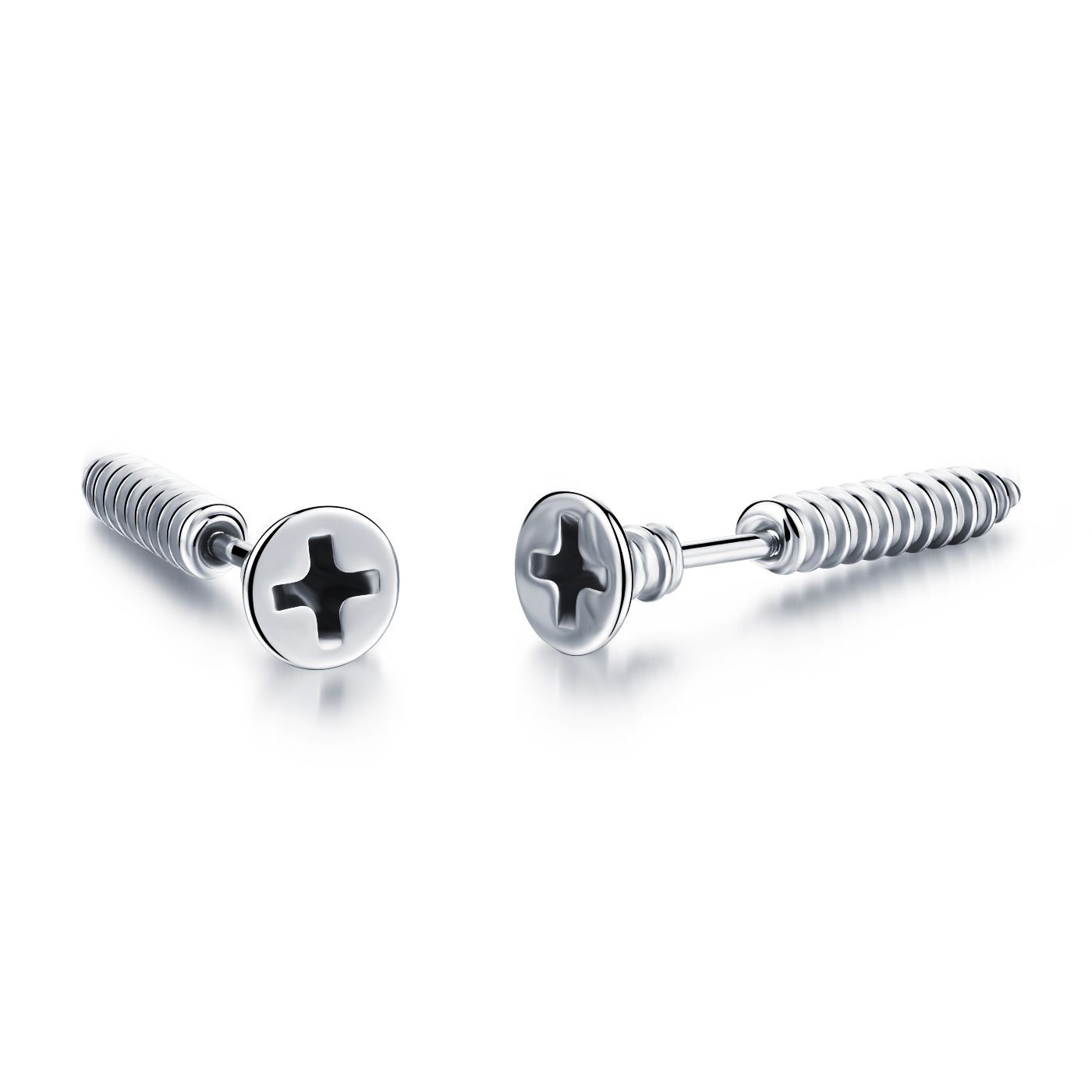 2017 Titanium Screws Cross Earring Earrings Boys Personality False and Check out All of these piercing earrings for your house
