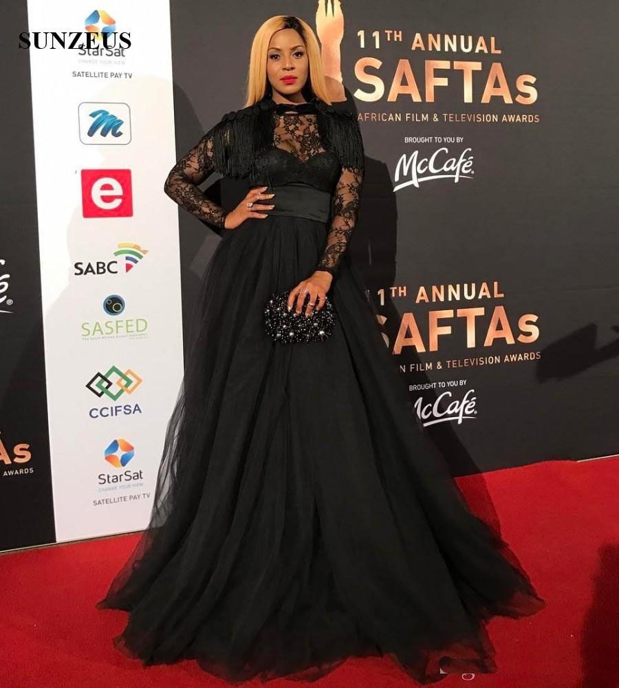black lace dress red carpet