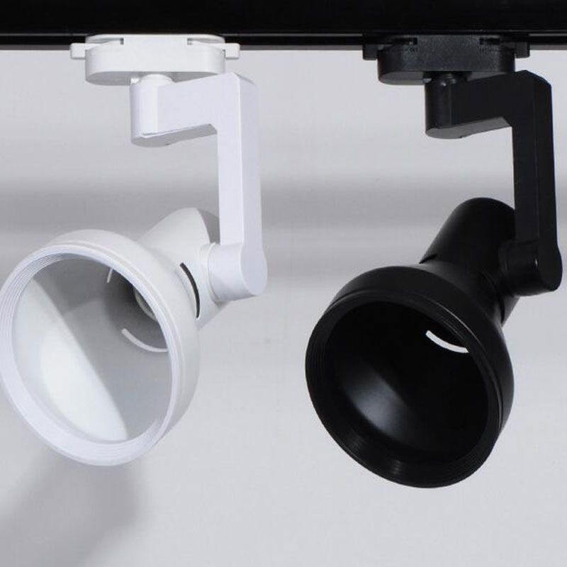 E27 Lamp Base Iron Par30 Light Holder Two Wire Track Lighting E27 Lamp Base Iron Par30 Light Holder Two Wire Track Lighting Housing Shell Accessory Led Bulb