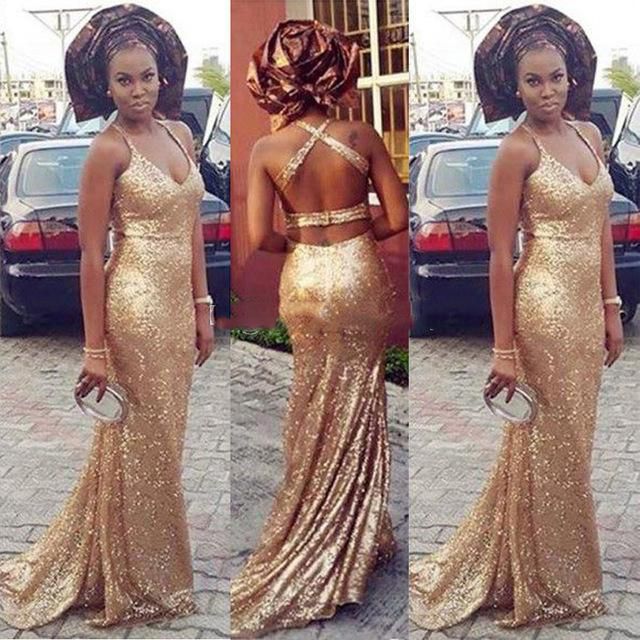 girls gold formal dress