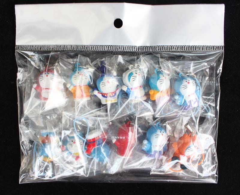 2021 Anime Doraemon Cell Phone Charm Strap With PU Rope Figure PVC