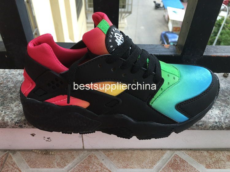 black rainbow huaraches