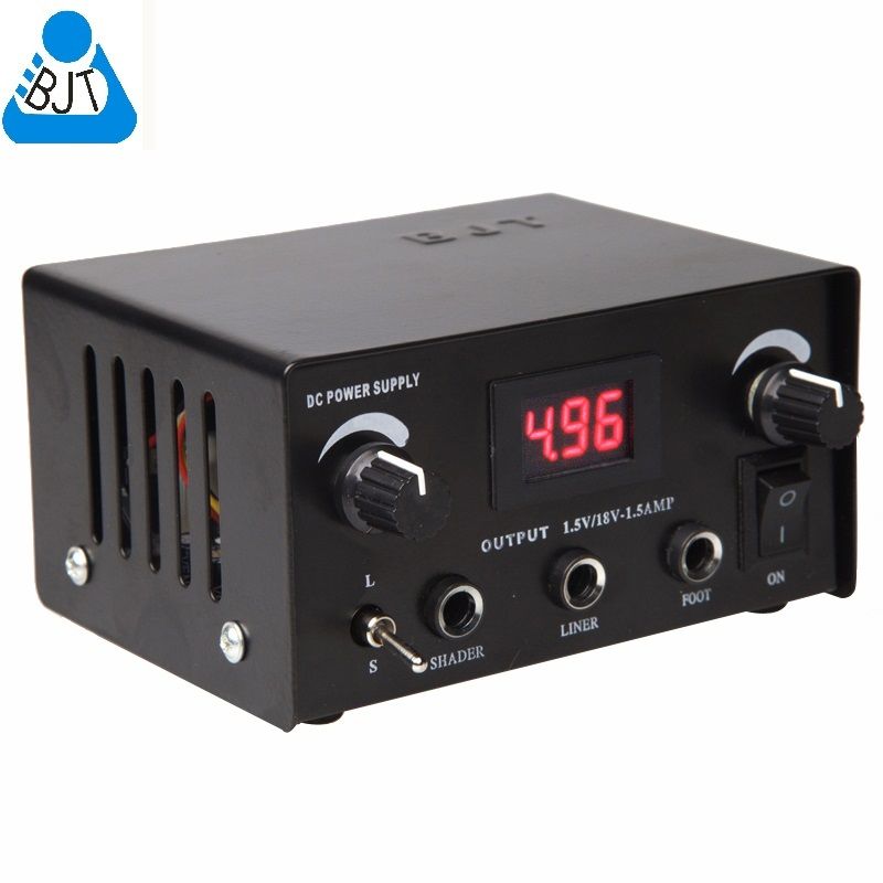 BJT Powerful Digital Dual Iron Steel Tattoo Power Supply