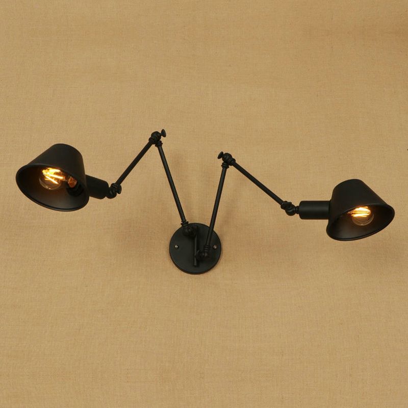 Acheter Industriel Rétro Vent Miroir Applique Murale Allongé Double