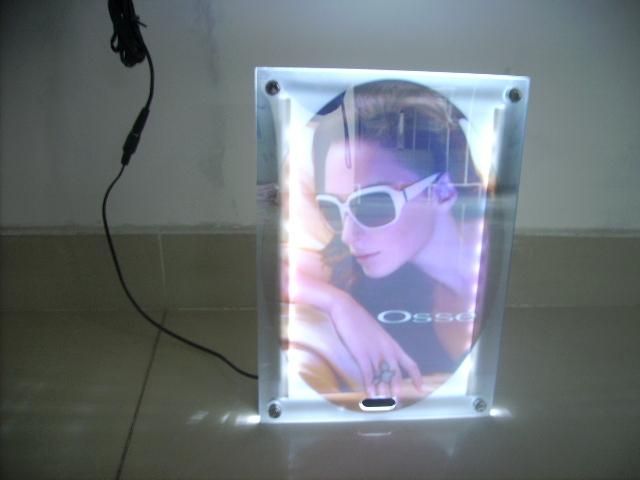 Led Crystal Frame Magic Mirror Lighted Up Boxes Acrylic Frameless Led Crystal Frame Magic Mirror Lighted Up Boxes Acrylic Frameless Sensor Advertising Edge Lit Illuminated Poster Box