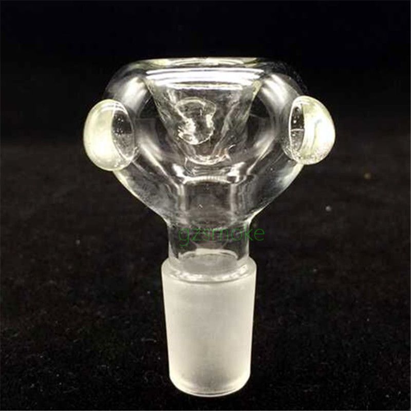 Flower 14mm Funnel Male Bowl for Bong with Handle Smoking Accessory