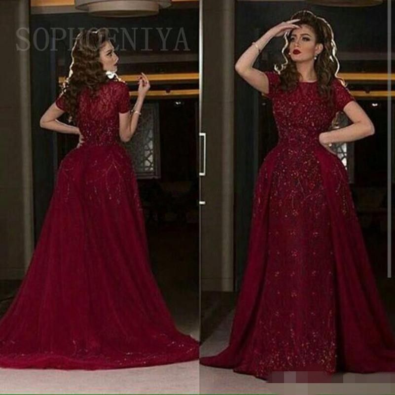 burgundy plus size evening gowns