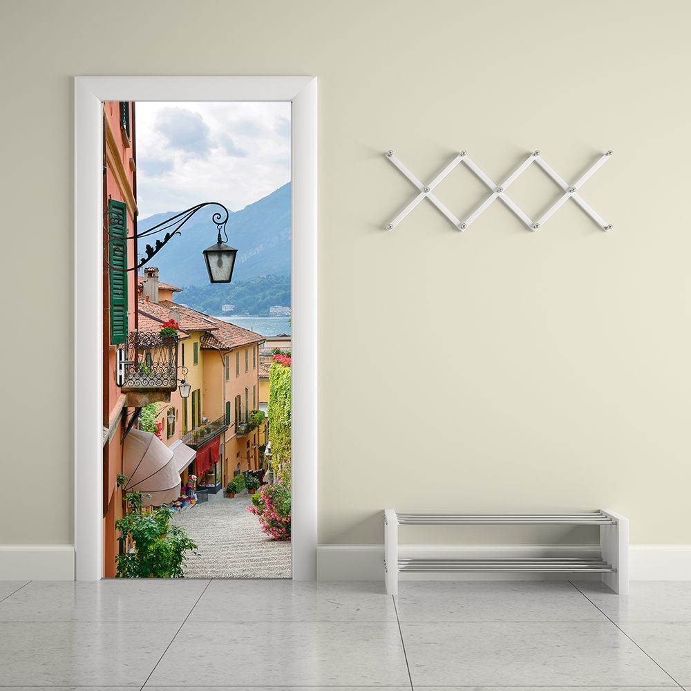 Wohnzimmer Tür, großhandel kreative diy 3d tür wandaufkleber alten stadt wohnzimmer, Design ideen