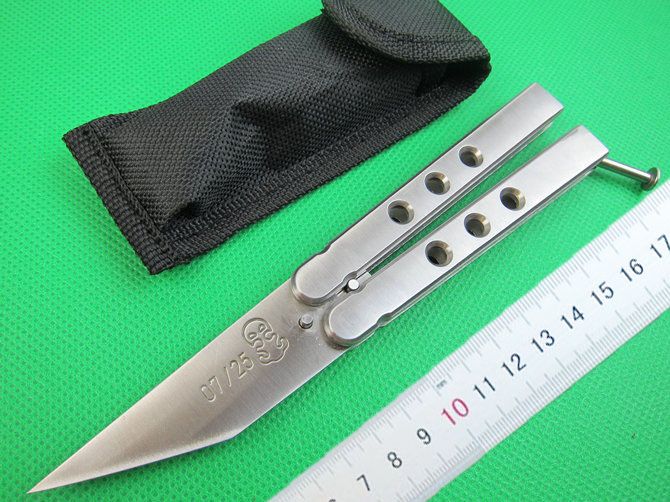 2016 New High Quality Pocket Folding Knife Flail Knife 5Cr13MOV Stone Wash Blade 57HRC Full