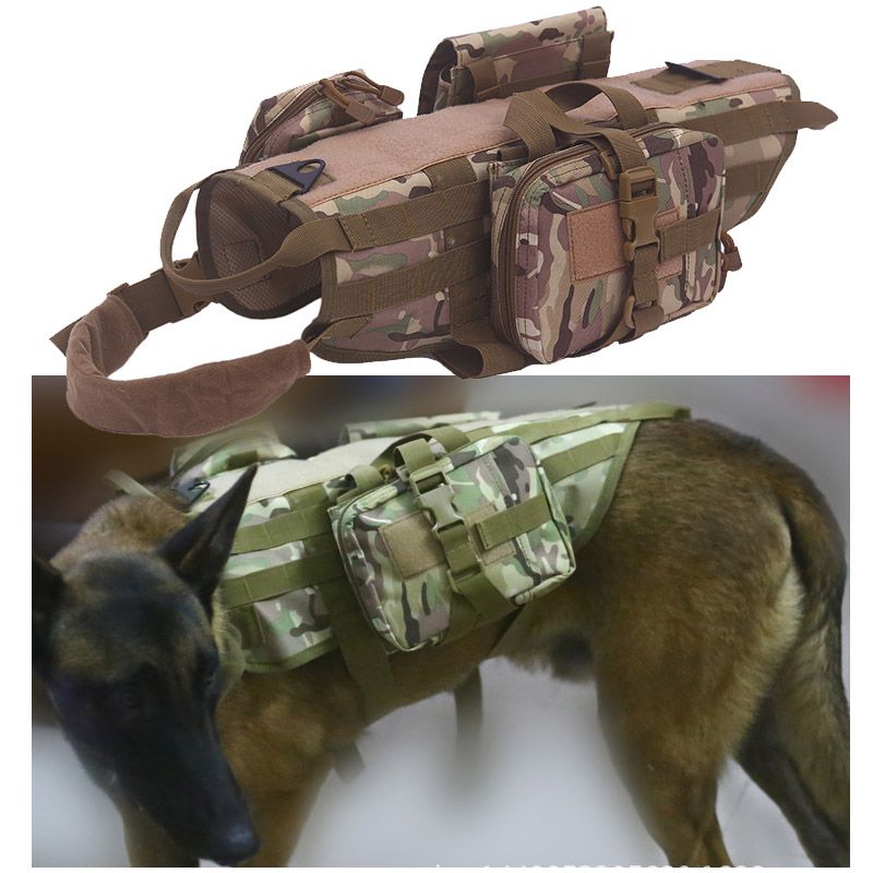 Discount Outdoor Camouflage Plate Carrier Dog Clothes Load Jacket Gear