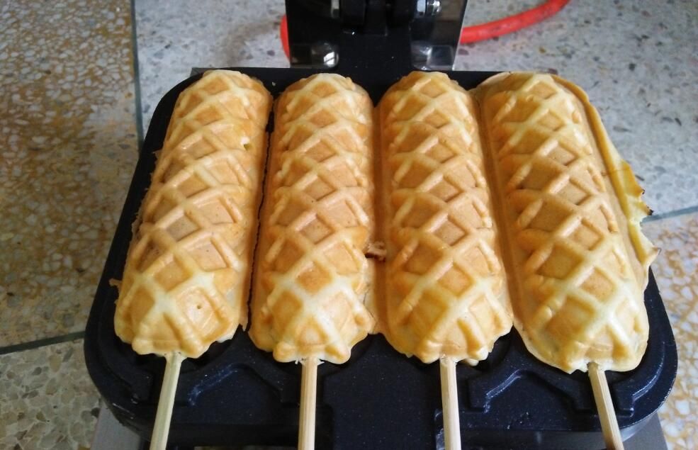 2019 Commercial Use Lolly Waffle Mould Hot Dog Waffle Grill Waffle