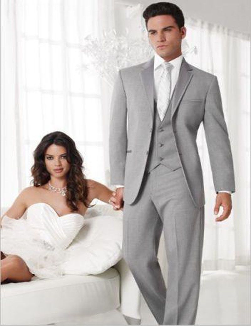 2019 Wholesale 2016 Men Wedding Suits Groom Tuxedos Discount Cheap