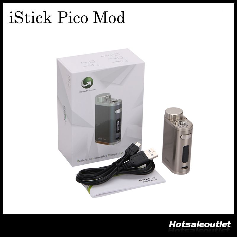 Authentic New Colors Eleaf IStick Pico 75W TC Mod Interchangeable 18650