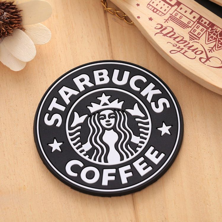 Envío libre de DHL Starbucks de caucho de silicona antiguo logo Anti Slip Mat taza de la taza del plato Tazón Mantel Posavasos Base de cocina Accesorios Decoración