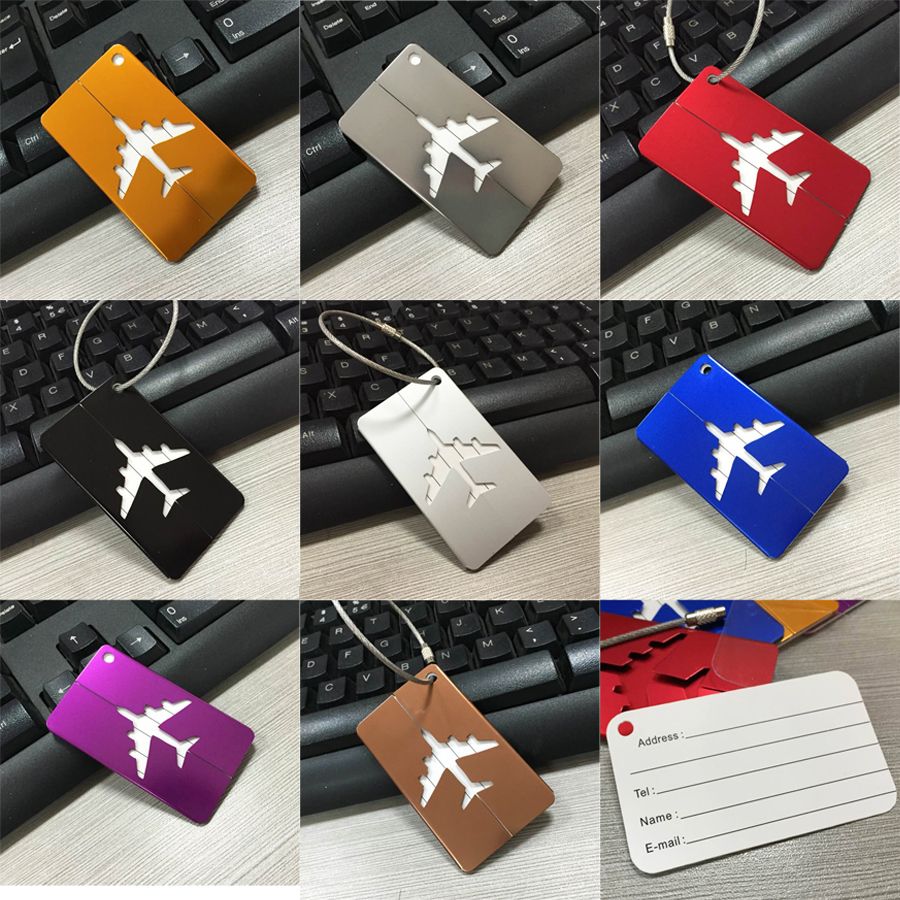 Best Travel Suitcase Luggage Bag Tags, Airlines Baggage Labels, Aluminium Metal Travel ID Bag ...