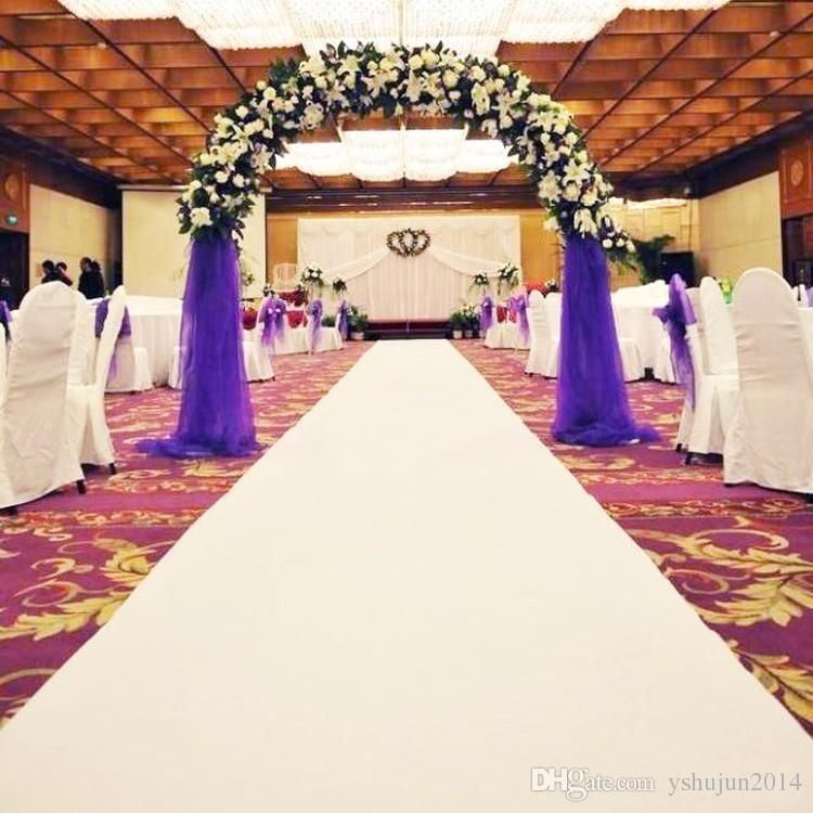 1m Width X 10 M Roll White Nonwoven Carpet Aisle Runner For Wedding