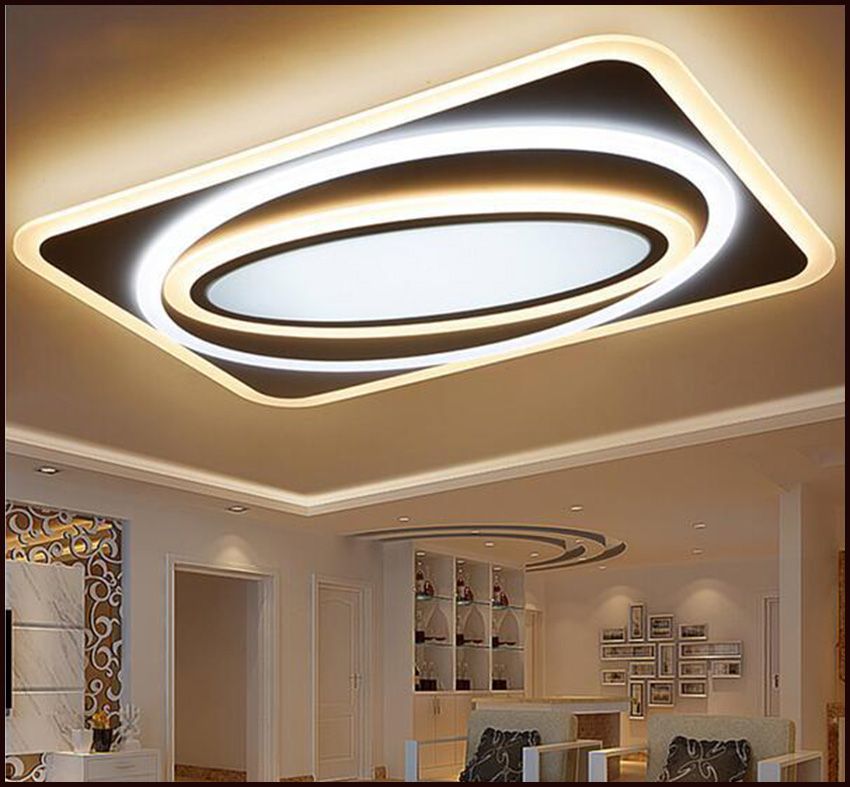 Modern Led Ceiling Chandelier Lights For Living Room Modern Led Ceiling Chandelier Lights For Living Room Bedroom Rectangle Square New Acrylic Lamp Fixtures From China Dhgate
