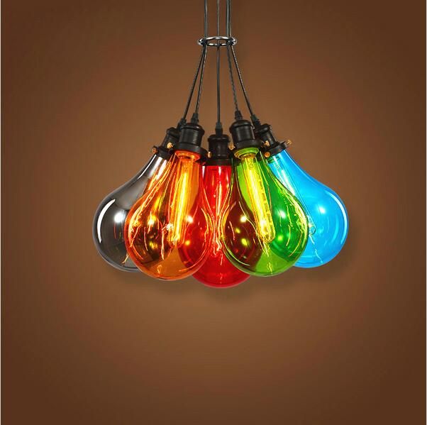 2018 New Modern Glass Pendant Light Multiple Color Restaurant 2018 New Modern Glass Pendant Light Multiple Color Restaurant Creative Bubble Lamp For Bar Home Decoration Lighting