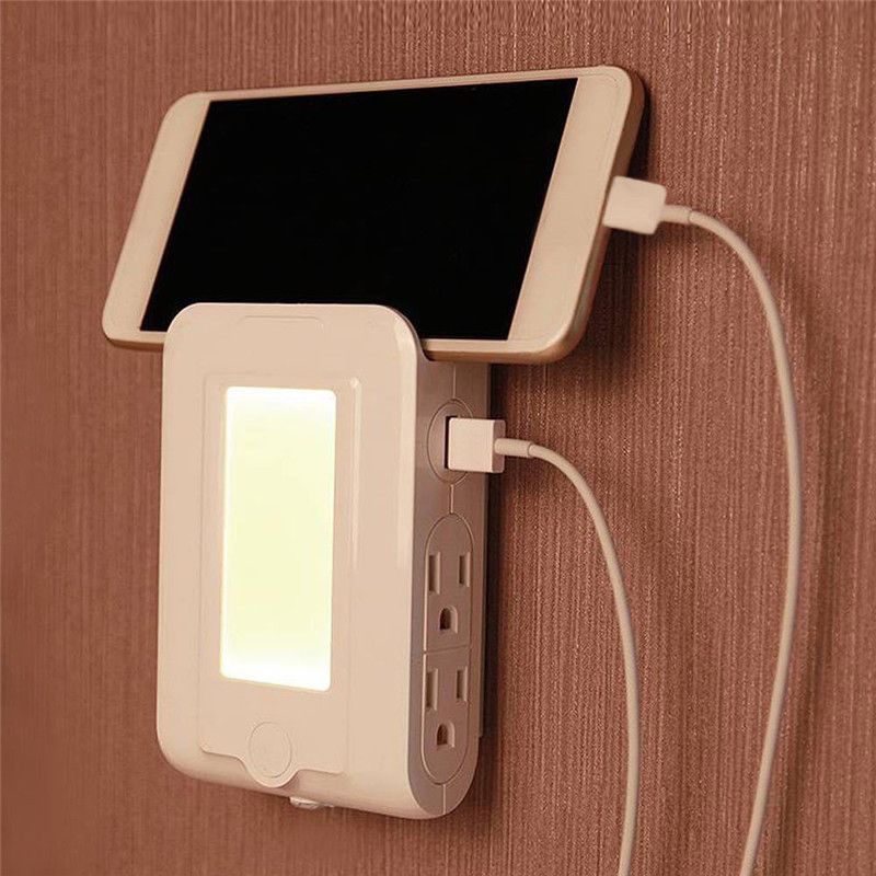 2019 Led Night Light Dual Usb Ports Charging 4 Dusk To Dawn Led Night Light Dual Usb Ports Charging 4 Jpg
