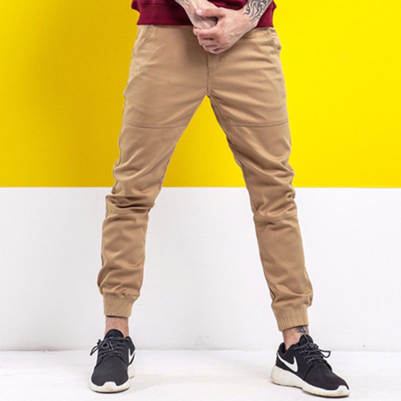 khaki jogging pants