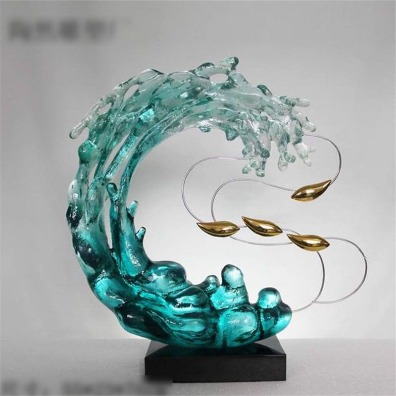 abstract resin sculpture