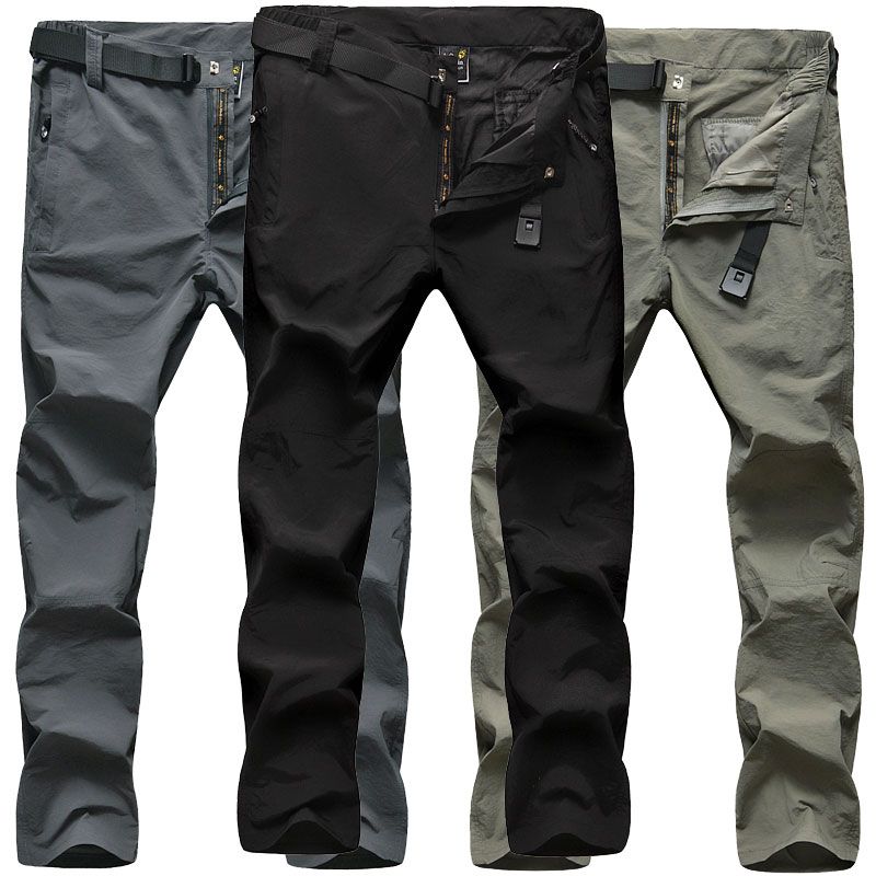 2019 Men Hiking Pants Quick Dry Removable Spring Summer Outdoor ...