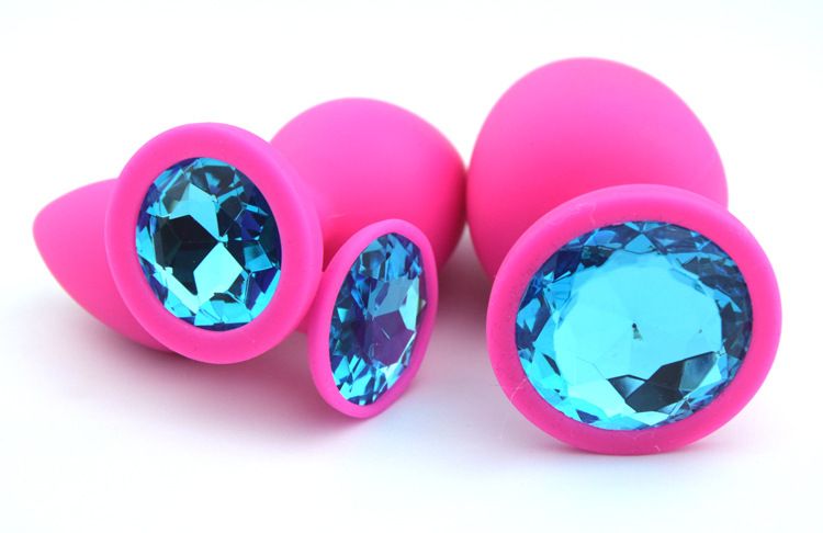 Pink Silicone Anal Toys Butt Plug Booty Beads Women Sex Toys Adult