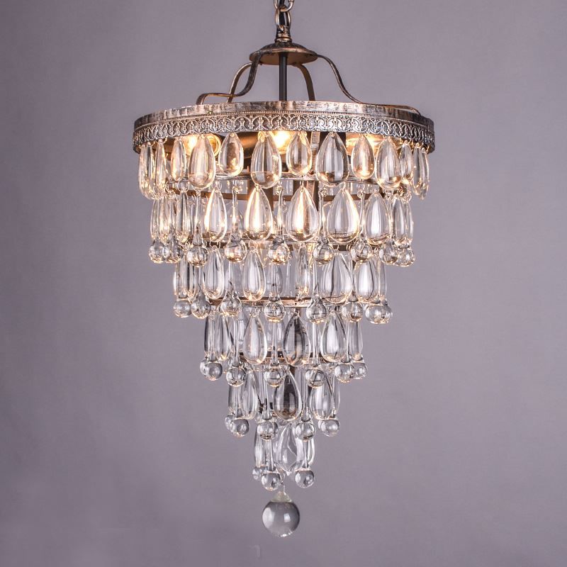 Retro Antique Cooper Crystal Drops Chandeliers Large American Empire Retro Antique Cooper Crystal Drops Chandeliers Large American Empire Style Chandelier Restoration Hardware Lighting Dining Room Rustic
