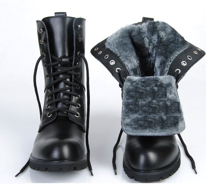 women's lace up biker boots