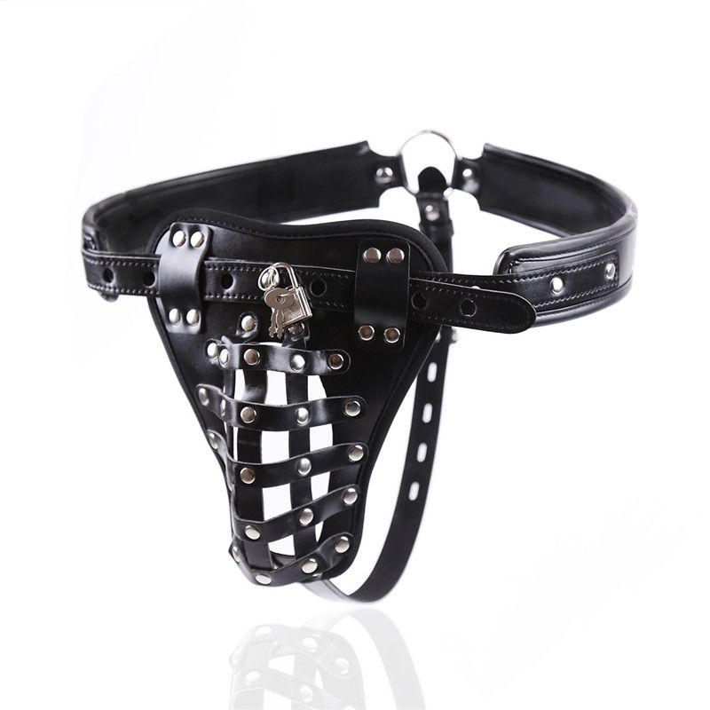 Pu Fetish Body Harness Panties For Man Sm Sex Bondage Underwear Male G ...