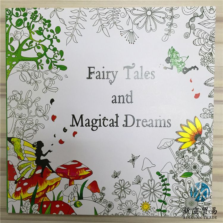 Newest 48 Pages Coloring Books Drawing Enchanted Forest Fairy Tales And Magical Dreams Book Animals Colouring From Topan