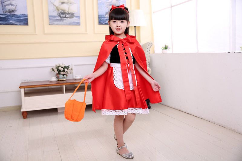 Acquistare Cappuccetto Rosso Cappuccetto Rosso Costume Bambini Costume Di  Halloween Bambini Vestito Da Principessa Bambini Economico | Consegna  Veloce E Qualità | It.Dhgate