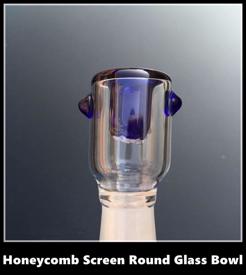 2020 Glass Bowls For Bongs With Screw Screen Round Green Blue