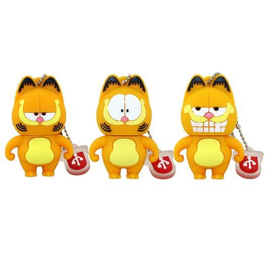 USB Flash Drives Cartoon Cute Garfield Cat Design Memory Card Flash Disk