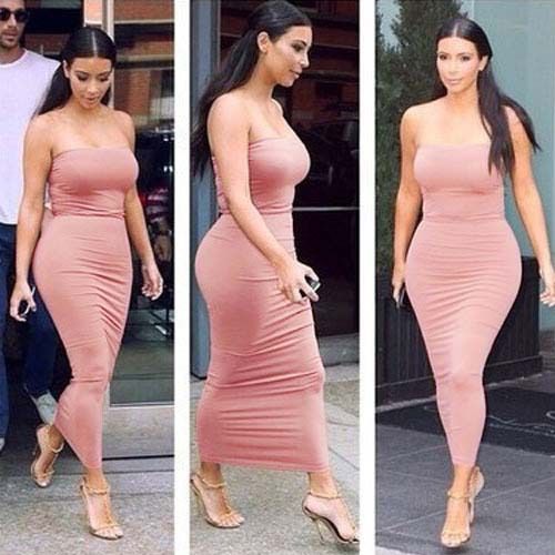 long tight dress casual